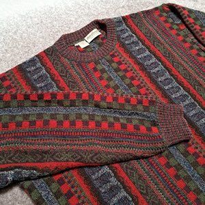 Vintage Norm Thompson Mens Italian Made Lana Wool Blend Sweater Size L